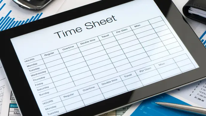 image for time sheet